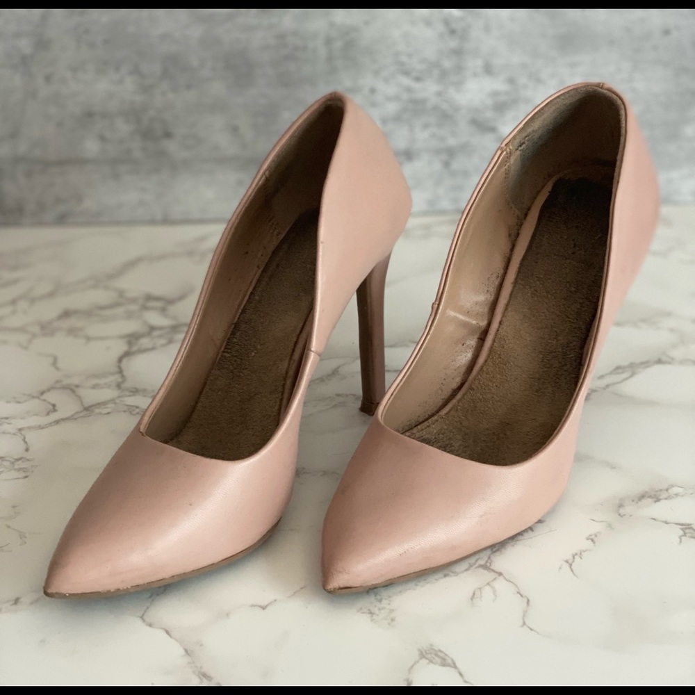 Blush Pointed Toe Heels size 8